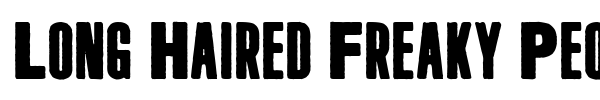 Long Haired Freaky People font preview